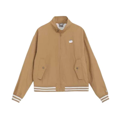 Puma Logo Stripe Stand Collar Zip Jacket Men’s Khaki 679856-85