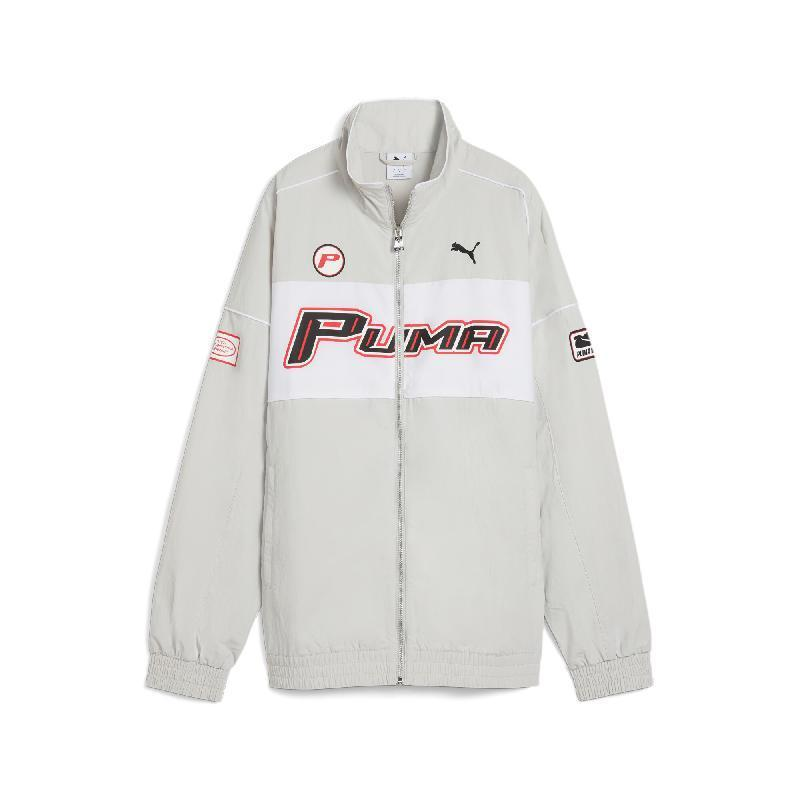 Puma Logo Windproof Breathable Durable Loose-Fit Jacket Gray 631801-61
