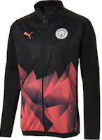 Puma Logo Zip High-Collar Long-Sleeve Manchester Retro Jacket Black Mens 756250-30 Puma Logo Zip High-Collar Long-Sleeve Manchester Retro Jacket Black Mens 756250-30