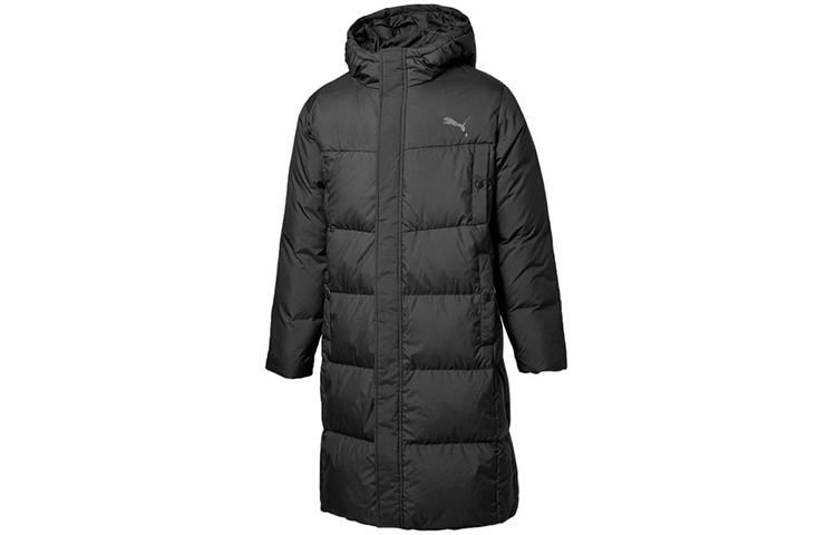 Puma Long Hooded Down Coat - Winter Couple Edition Black 581642-01