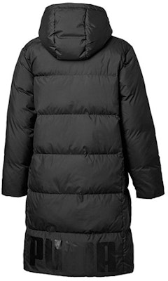 Puma 長版連帽羽絨外套 - 冬季情侶款 黑色 581642-01 Lookbook Puma 長版連帽羽絨外套 - 冬季情侶款 黑色 581642-01