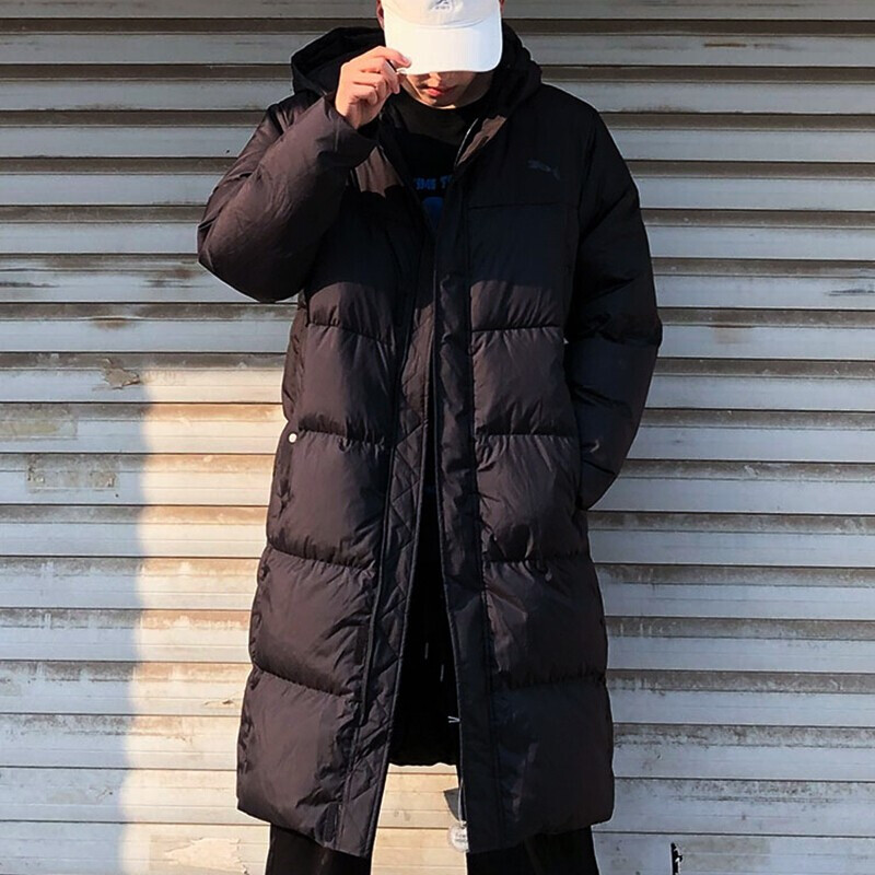 Purchase Puma 長版連帽羽絨外套 - 冬季情侶款 黑色 581642-01