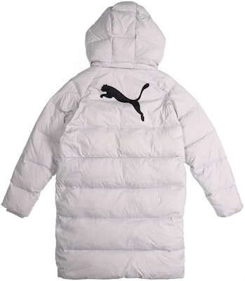 Puma 長款連帽羽絨外套 灰白色 冬季情侶系列 928652-02 Lookbook Puma 長款連帽羽絨外套 灰白色 冬季情侶系列 928652-02