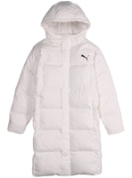 PUMA Long Hooded Down Jacket Unisex Windproof Thermal White 581642-02 PUMA Long Hooded Down Jacket Unisex Windproof Thermal White 581642-02