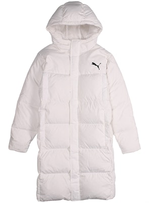 PUMA 長版連帽羽絨外套 男女適穿 防風保暖 白色 581642-02 Order PUMA 長版連帽羽絨外套 男女適穿 防風保暖 白色 581642-02