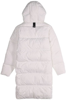 PUMA 長版連帽羽絨外套 男女適穿 防風保暖 白色 581642-02 Lookbook PUMA 長版連帽羽絨外套 男女適穿 防風保暖 白色 581642-02