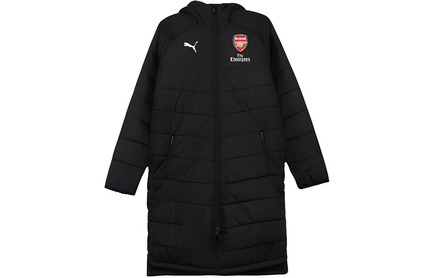 Puma Long Hooded Winter Cotton Jacket Black 753239-04