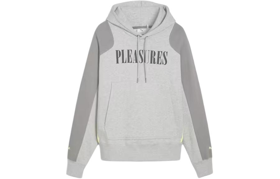 Puma Loose-Fit Color-Block Logo Hoodie - Gray 624094-04