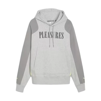 Puma Loose-Fit Color-Block Logo Hoodie - Gray 624094-04