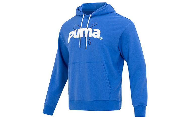 Puma Loose Fit Blue Hoodie with Logo Print 620631-92