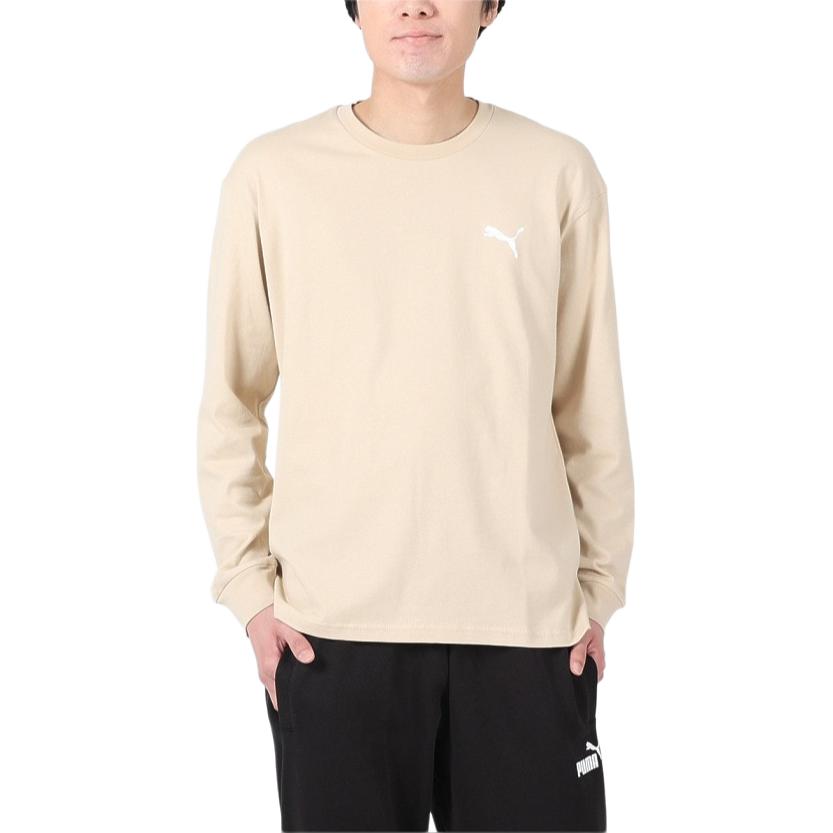Puma Loose Fit Crewneck Long Sleeve Sweatshirt Beige 674805-88