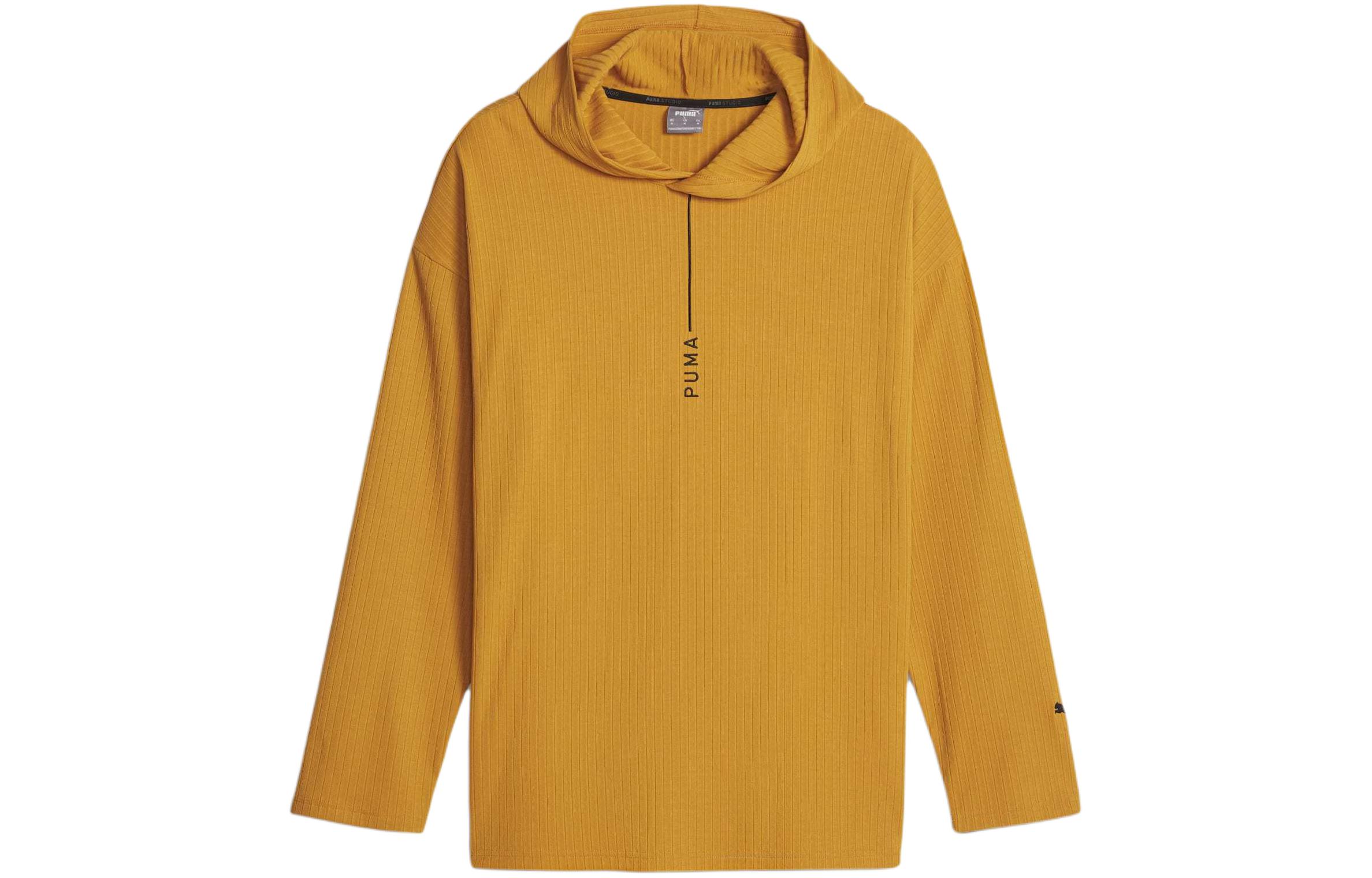 Puma Loose Fit Letter Print Hoodie Amber Color 524582-50