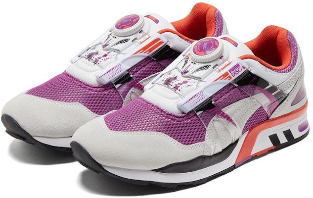 PUMA 低幫 跑步鞋 男女同款 白紫 Lookbook PUMA 低幫 跑步鞋 男女同款 白紫