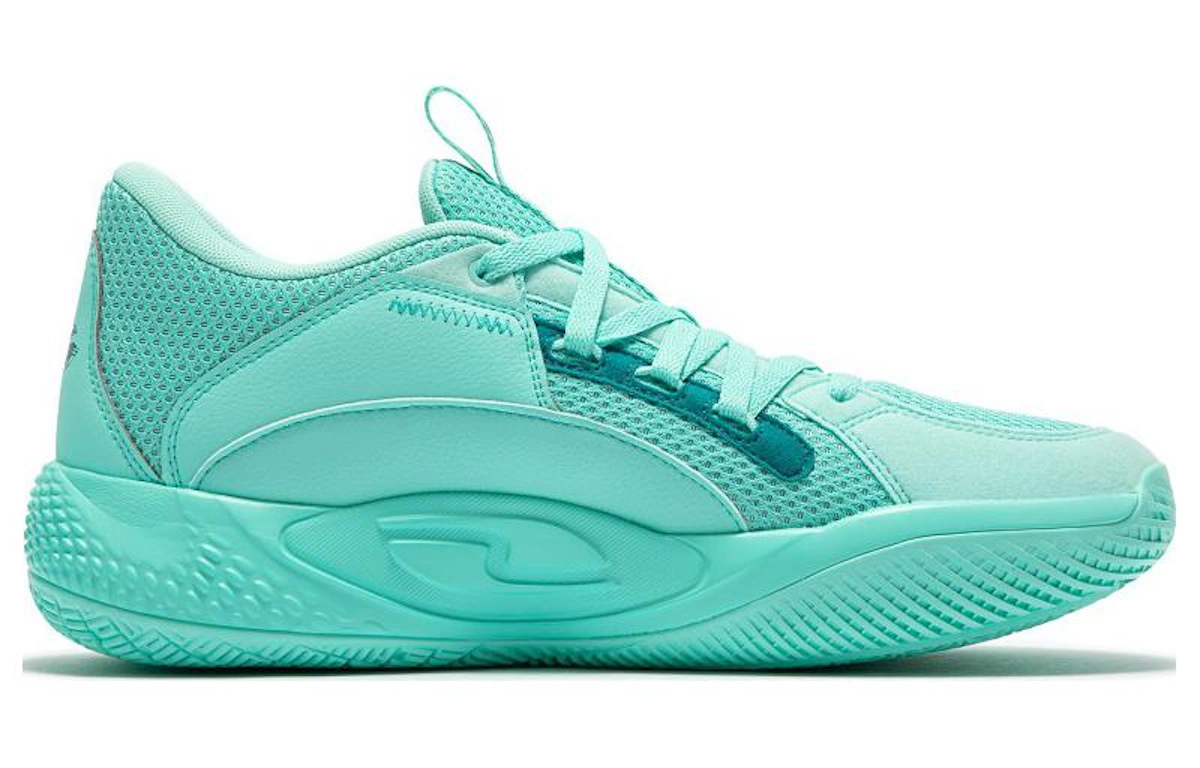 Puma Low-Top Basketball Shoes 'Blue Green'