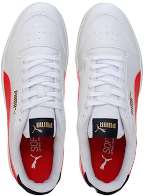 プーマ Shuffle スニーカー 白/赤 (ユニセックス) 309668-10 Lookbook プーマ Shuffle スニーカー 白/赤 (ユニセックス) 309668-10