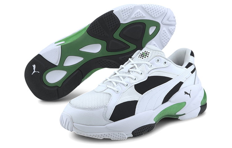 Lookbook Puma Lqdcell Epsilon Weiß/Schwarz/Grün Low-Sneaker 372595-02