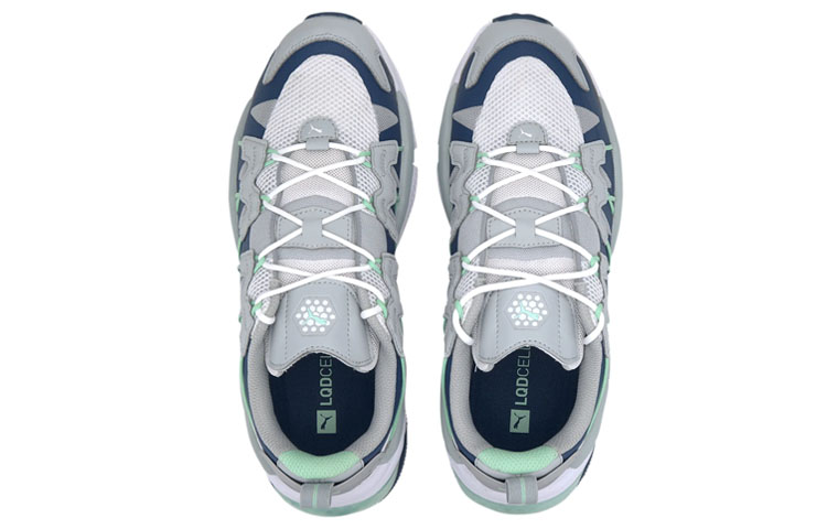 Lookbook プーマ LQDCELL オメガ ストライプ (グレーグリーン) 371476-02