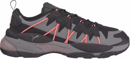 Puma LQDCELL Omega Striped Knit 'Black Castlerock' 371476-04 Puma LQDCELL Omega Striped Knit 'Black Castlerock' 371476-04