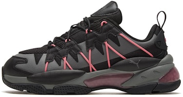 Puma LQDCELL Omega Striped Knit 'Black Castlerock' 371476-04 Puma LQDCELL Omega Striped Knit 'Black Castlerock' 371476-04