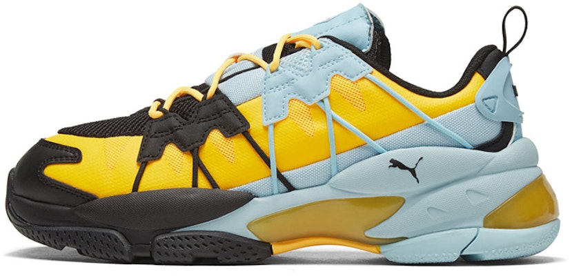 Puma LQDCELL Omega Striped Knit 'Black Ultra Yellow' 371476-06 Buy Puma LQDCELL Omega Striped Knit 'Black Ultra Yellow' 371476-06