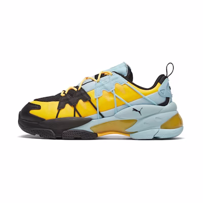 Puma LQDCELL Omega Striped Knit 'Black Ultra Yellow'