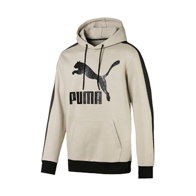 Puma Luxe Pack Knit Logo Hoodie Beige 596739-32