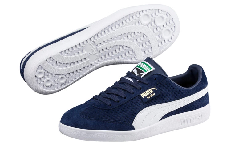 Purchase Puma Madrid Perforiertes Wildleder ''Blau'' 365446-03