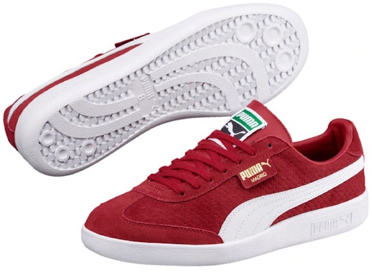 푸마 마드리드 펀칭 스웨이드 '레드' (Puma Madrid Perforated Suede 'Red') 365446-02 Purchase 푸마 마드리드 펀칭 스웨이드 '레드' (Puma Madrid Perforated Suede 'Red') 365446-02