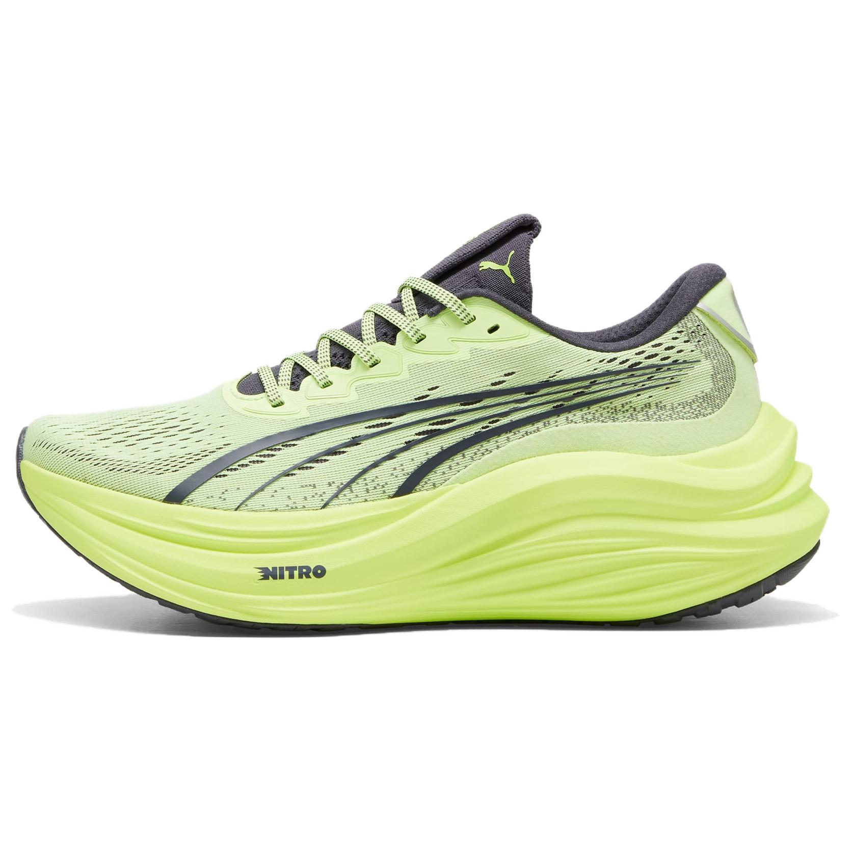 Puma MagMax Nitro Low-Top Running Shoes - Green, Comfy & Durable. 310088-05