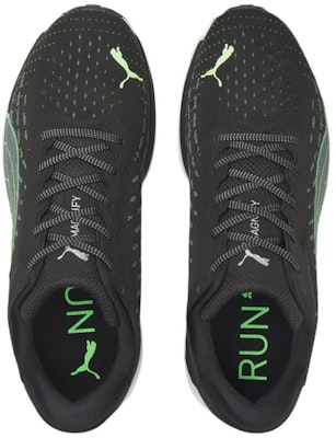 Puma Magnify Nitro 低筒休閒跑步鞋 黑綠色 Lookbook Puma Magnify Nitro 低筒休閒跑步鞋 黑綠色