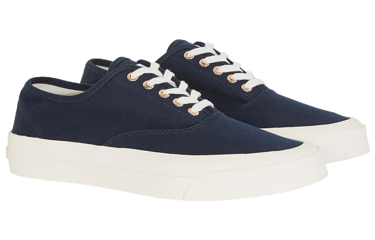Order Maison Kitsune 帆布 低帮繫帶 時尚板鞋 男女同款 海軍藍