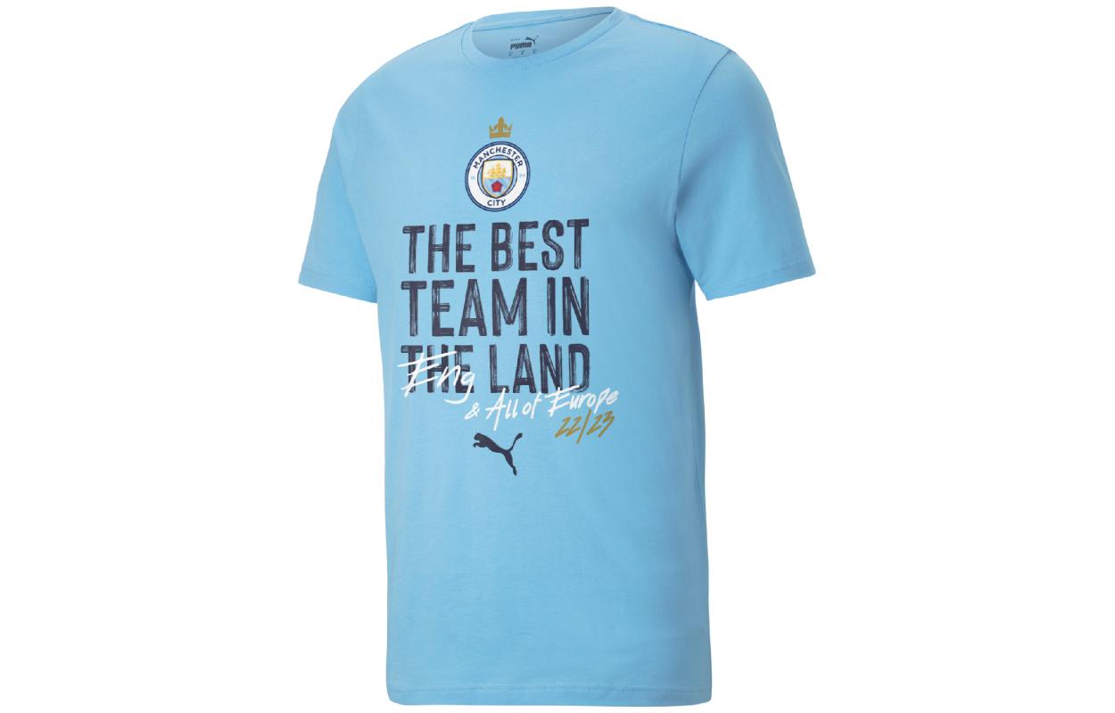 PUMA Man City Champions League Winners Blue Graphic Tee () 779046-04