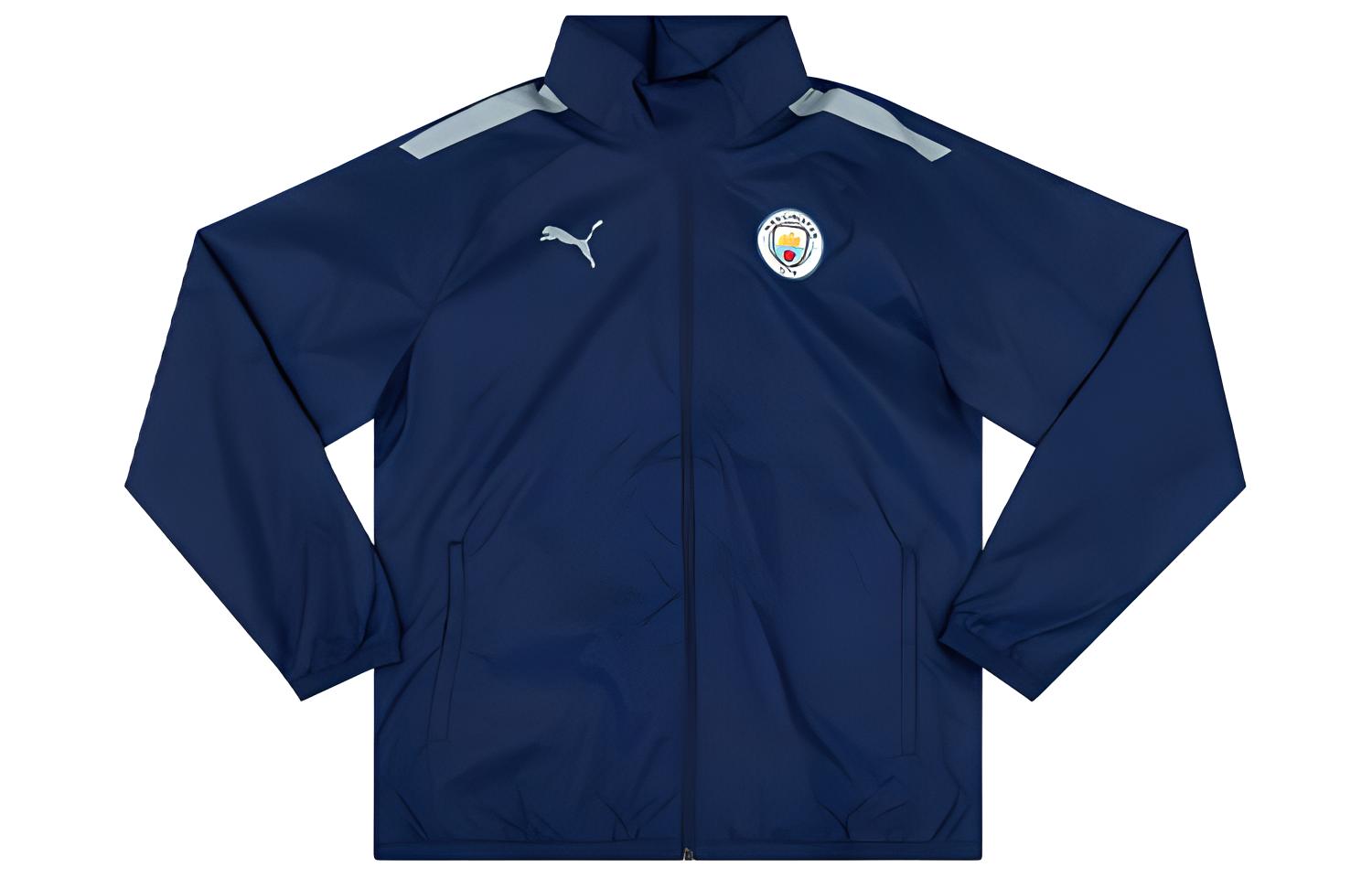 Puma Manchester City 21/22 All-Weather Track Jacket Navy - Long Sleeve 764480-13