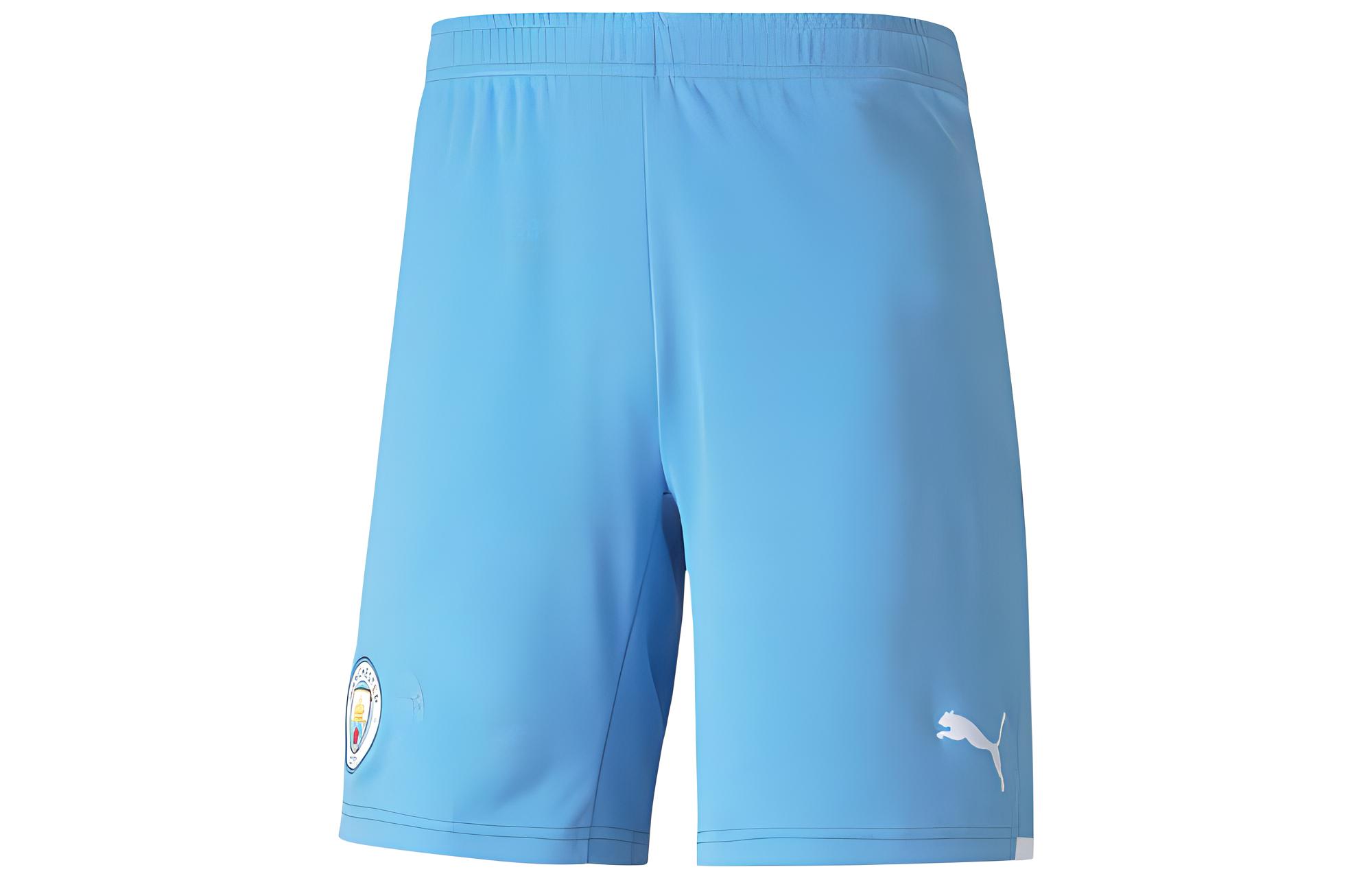 Puma Manchester City 21/22 Logo Elastic Football Pants Men’s Blue 759229-01