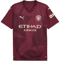 Puma Manchester City 24/25 Fan V-Neck Short Sleeve Jersey Red Soccer Shirt 775201-03 Puma Manchester City 24/25 Fan V-Neck Short Sleeve Jersey Red Soccer Shirt 775201-03