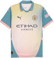 Puma Manchester City 24/25 Replica Bold Blue Short-Sleeve Jersey. 775202-04 Puma Manchester City 24/25 Replica Bold Blue Short-Sleeve Jersey. 775202-04
