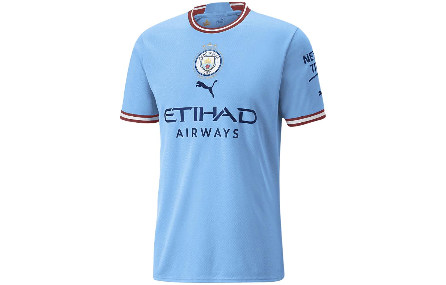 PUMA Manchester City  Commemorative Short-Sleeve Soccer Jersey Blue 779041-01