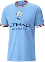PUMA Manchester City Commemorative Short-Sleeve Soccer Jersey Blue 779041-01 PUMA Manchester City Commemorative Short-Sleeve Soccer Jersey Blue 779041-01