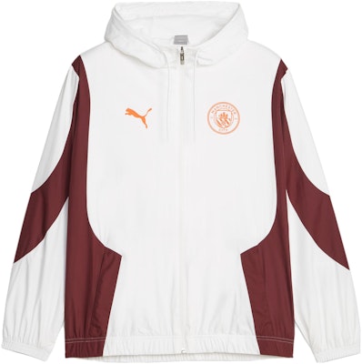 彪马曼城白色连帽训练夹克比赛前主题外套 772846-11 Order 彪马曼城白色连帽训练夹克比赛前主题外套 772846-11
