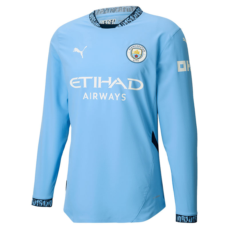 Puma Manchester City Authentic 2024/25 Blue Long-Sleeve Jersey Unisex 775183-01