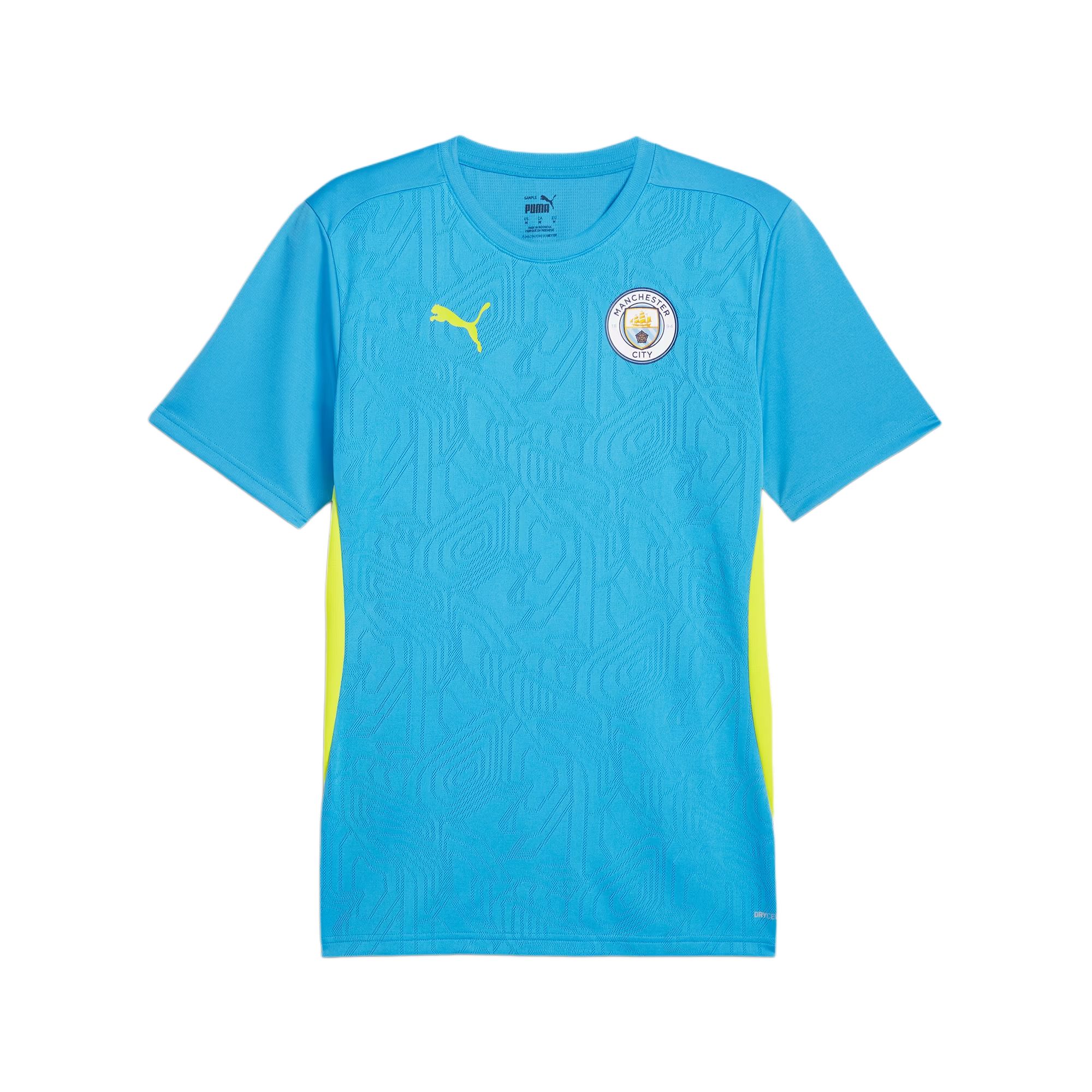 Puma Manchester City Blue Training Jersey Short Sleeve Football Shirt 777521-11