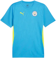Puma Manchester City Blue Training Jersey Short Sleeve Football Shirt 777521-11 Puma Manchester City Blue Training Jersey Short Sleeve Football Shirt 777521-11