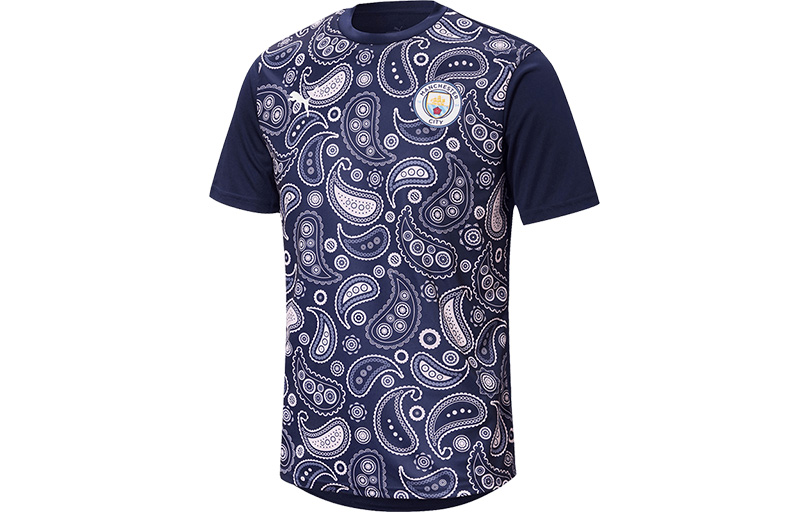 Puma Manchester City FC 20/21 Retro Blue Training T-Shirt . 758030-09