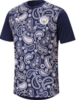 Puma Manchester City FC 20/21 Retro Blue Training T-Shirt . 758030-09 Puma Manchester City FC 20/21 Retro Blue Training T-Shirt . 758030-09