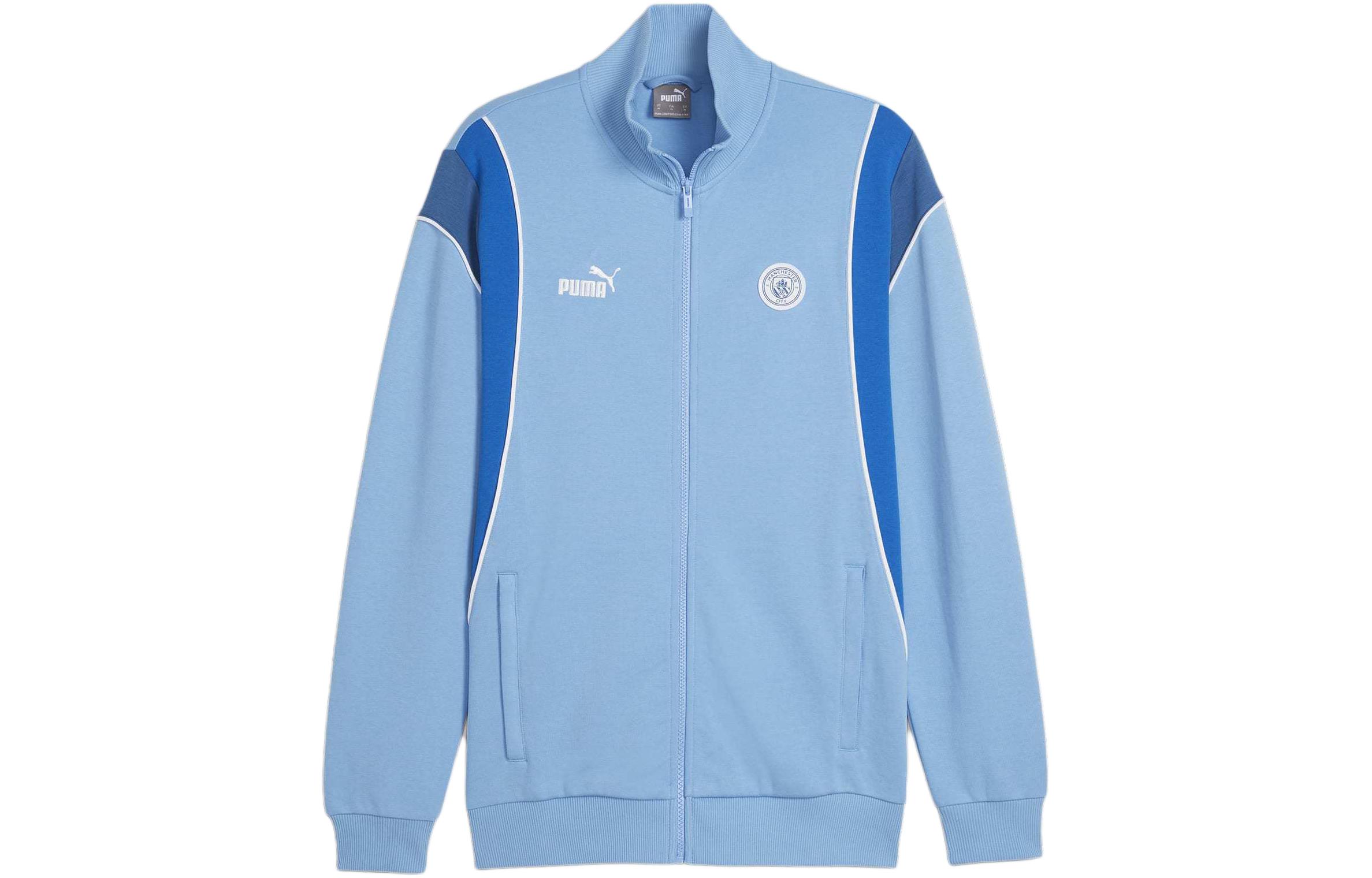 Puma Manchester City FtblArchive Racer Blue Moisture-Wicking Track Jacket 774391-15
