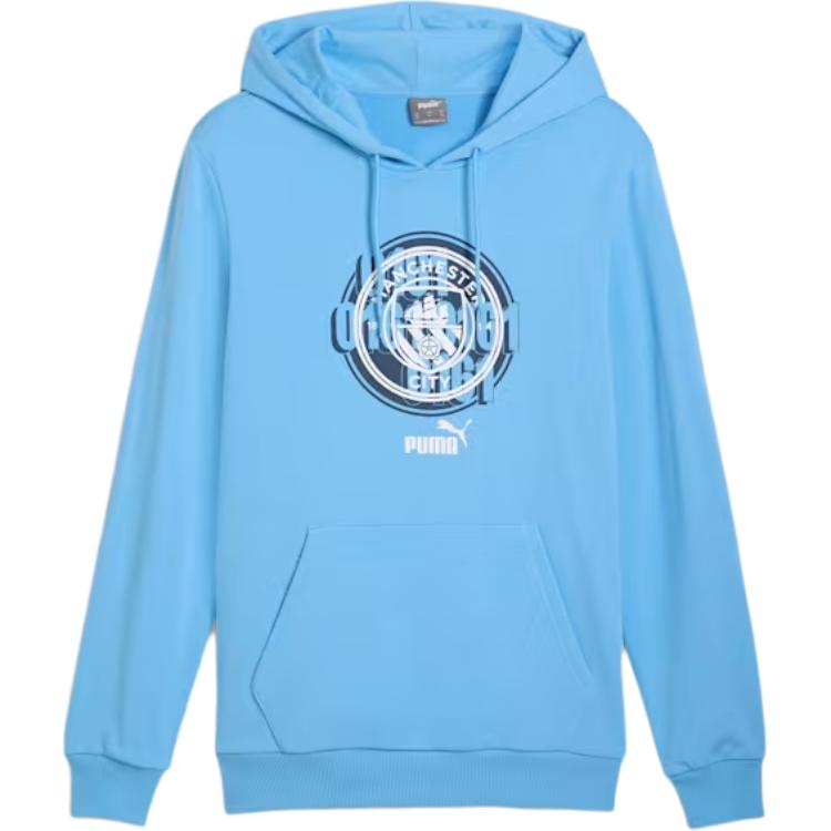 Puma Manchester City ftblCULTURE Club Logo Hoodie Blue Casualwear 777776-39