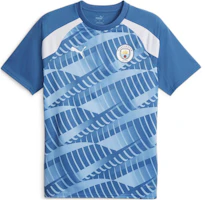 Puma Manchester City Home Jersey Prematch 23/24 Blue Soccer Shirt. 772844-10 Puma Manchester City Home Jersey Prematch 23/24 Blue Soccer Shirt. 772844-10