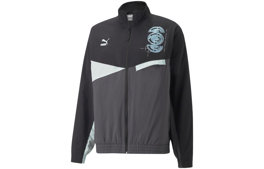 Puma Manchester City Lunar New Year Logo Track Jacket Black Mens Retro Style 767808-24