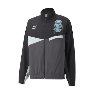 Puma Manchester City Lunar New Year Logo Track Jacket Black Mens Retro Style 767808-24