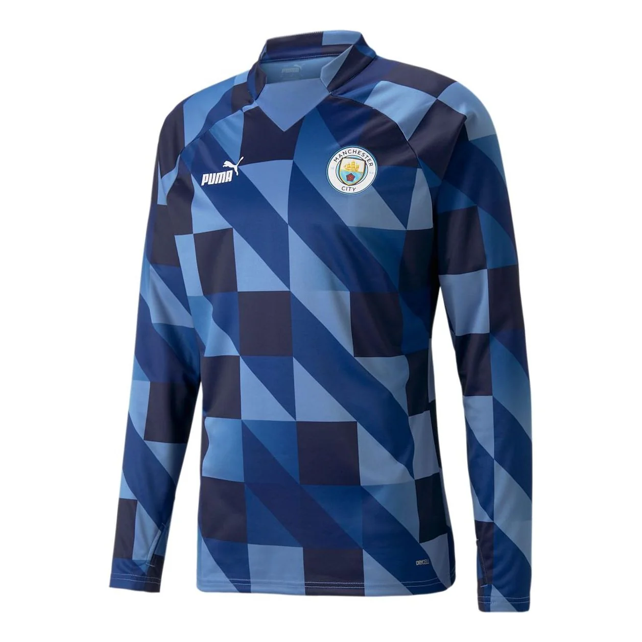 Puma Manchester City MATCH Pre Sweat Long-Sleeve Training Jersey 2022/23 - Blue 769467-12